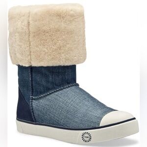 UGG Women's Delaine Blue Denim Winter Boots